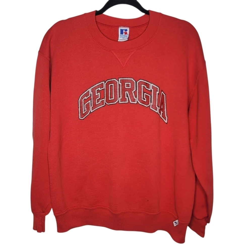 Vintage 90s University of Georgia Russell Athletic Crewneck Sweatshirt Size XL